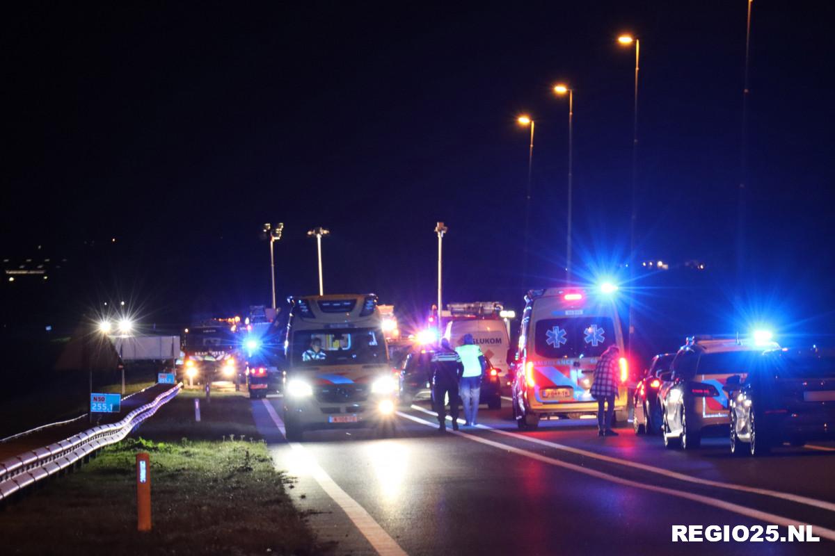 Politie-achtervolging eindigt in ernstig ongeval op N50