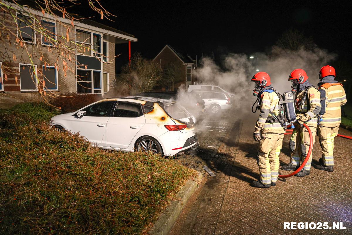 Auto uitgebrand op de Reiger