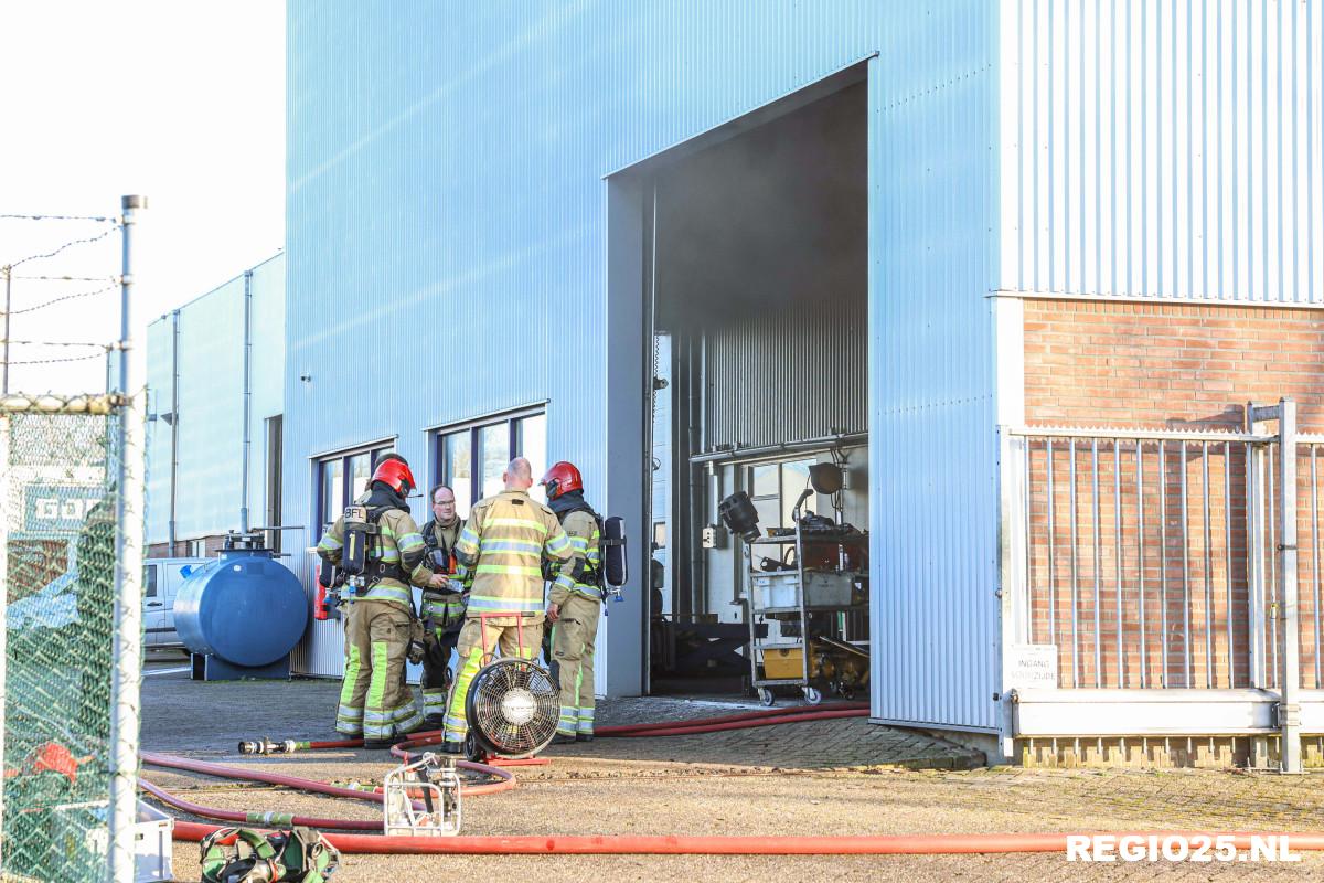 Brand in bedrijfspand snel geblust