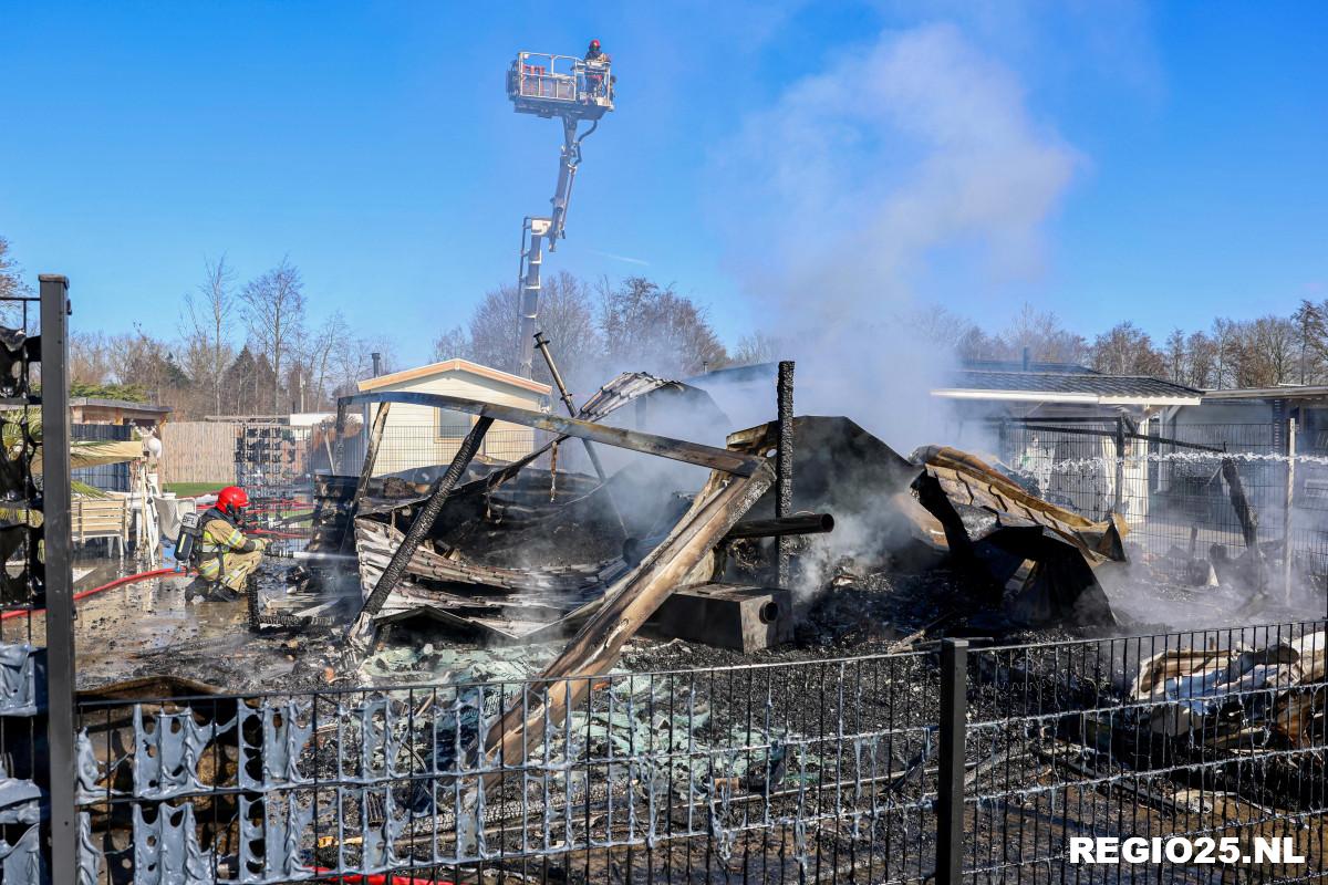 Grote brand op vakantiepark ’t Urkerbos