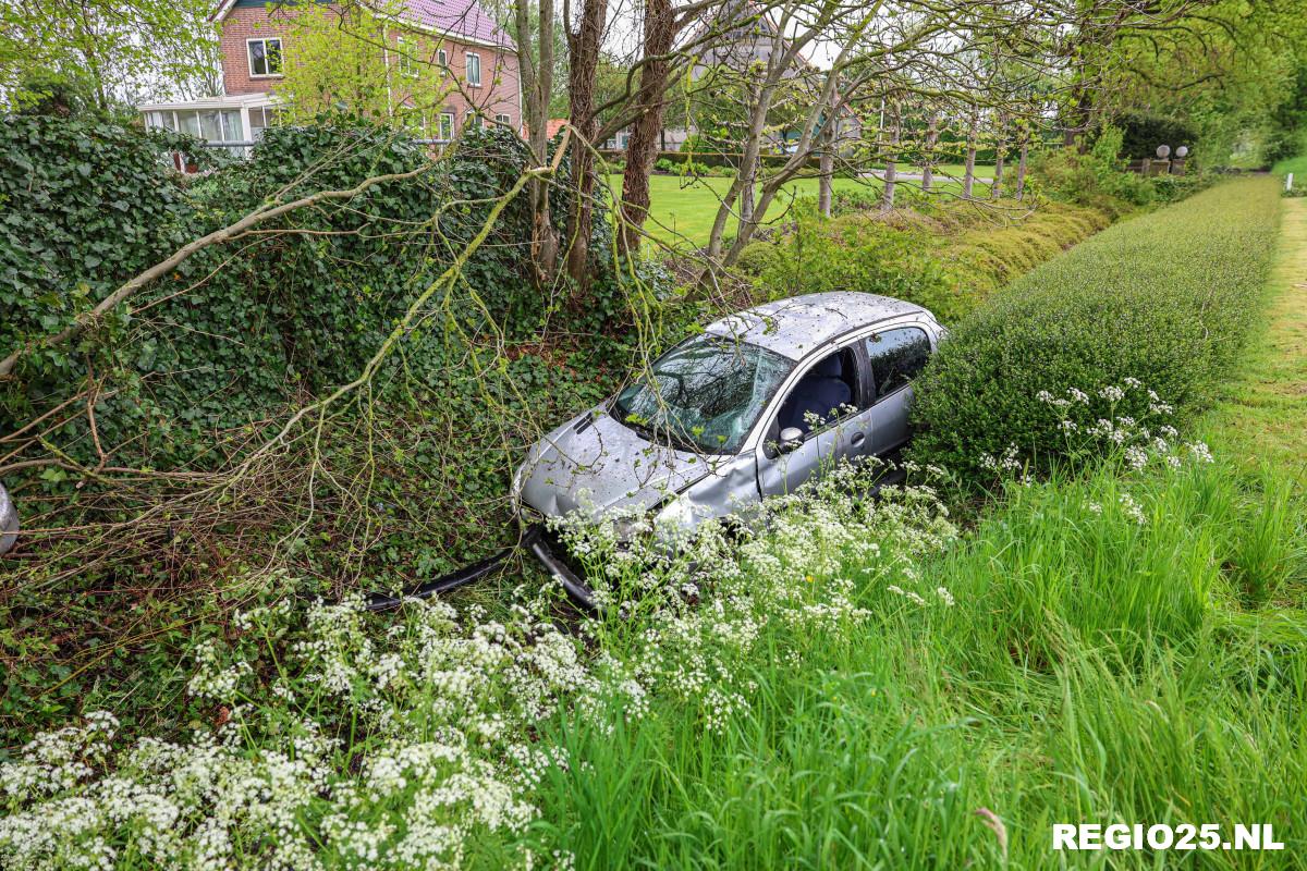 Auto in erfsingel naast Nagelerweg