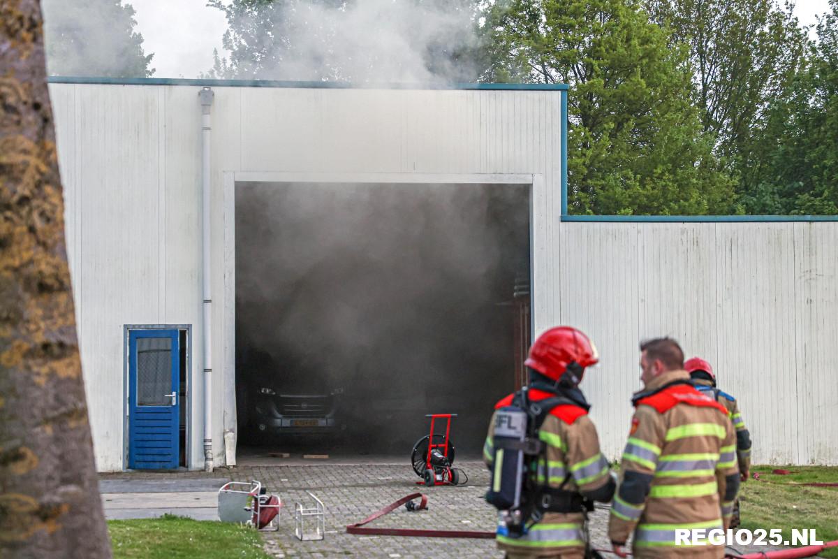 Oefenavond brandweer eindigt met echte brand