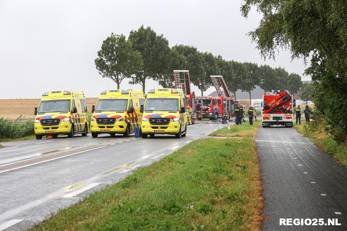 Vier gewonden bij ongeval Domineesweg