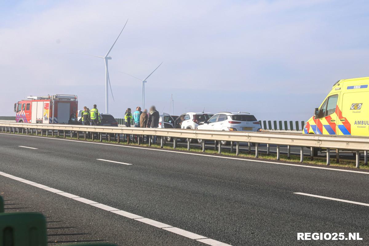 Kettingbotsing vlak voor de Ketelbrug