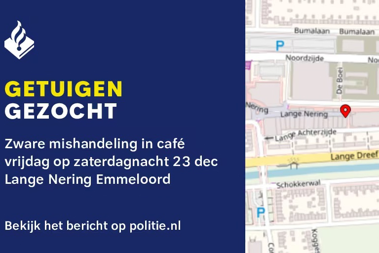 Man ernstig mishandeld in café