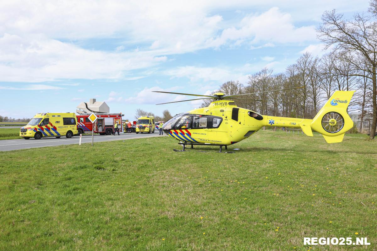 Gewonden bij aanrijding op N765