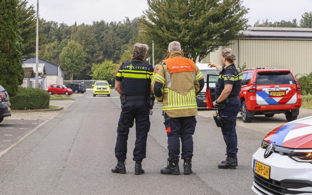 Bedrijven ontruimd bij gaslek Barakkenweg