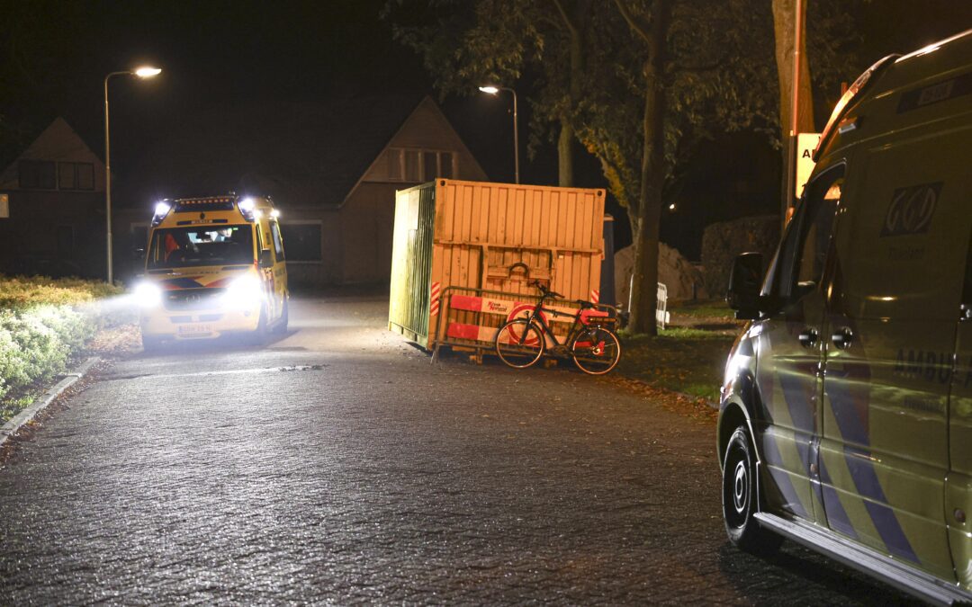 Fietser gewond na botsing met zeecontainer