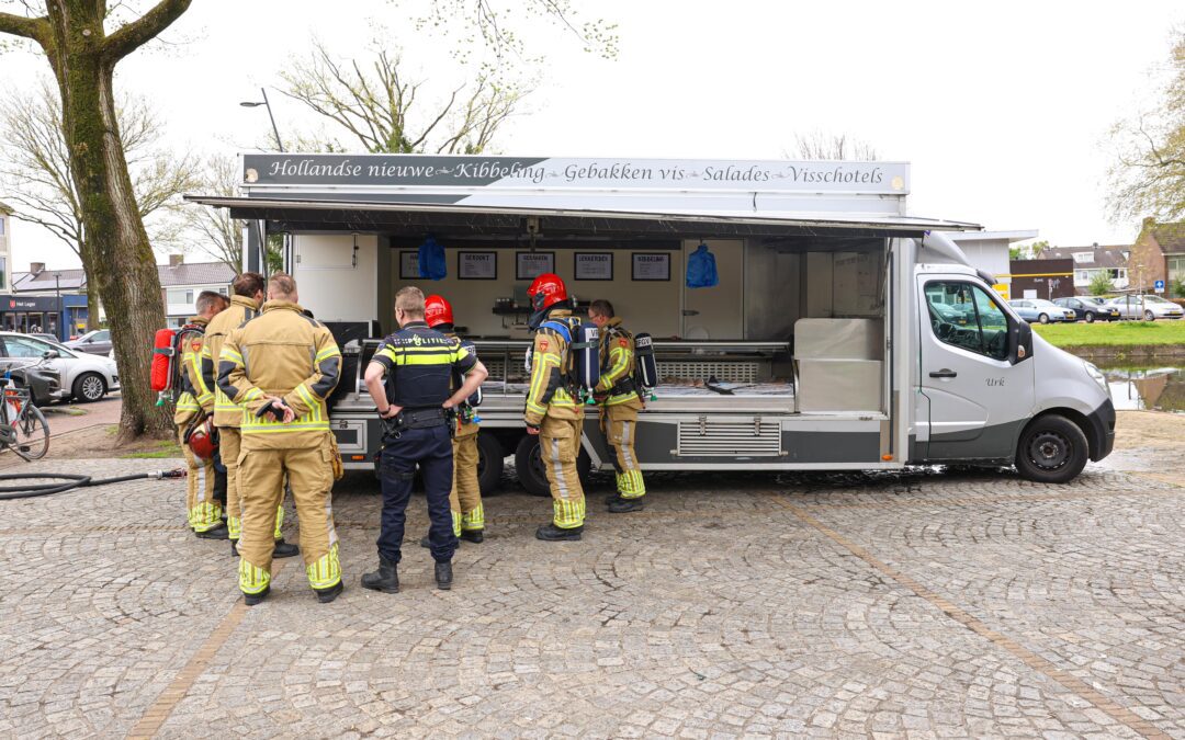 Brand in bekende viskraam aan Europalaan
