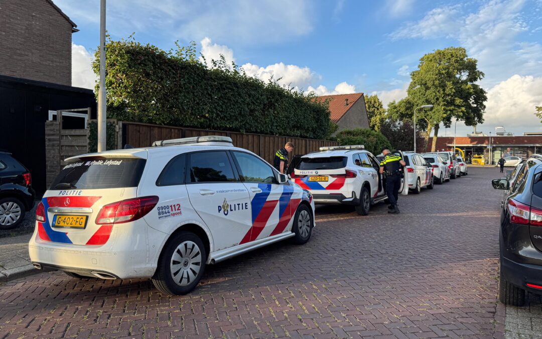Politie lost waarschuwingsschot bij aanhouding