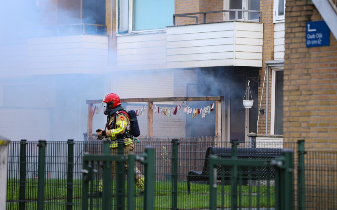 Explosiegevaar bij brand en gaslek in woning