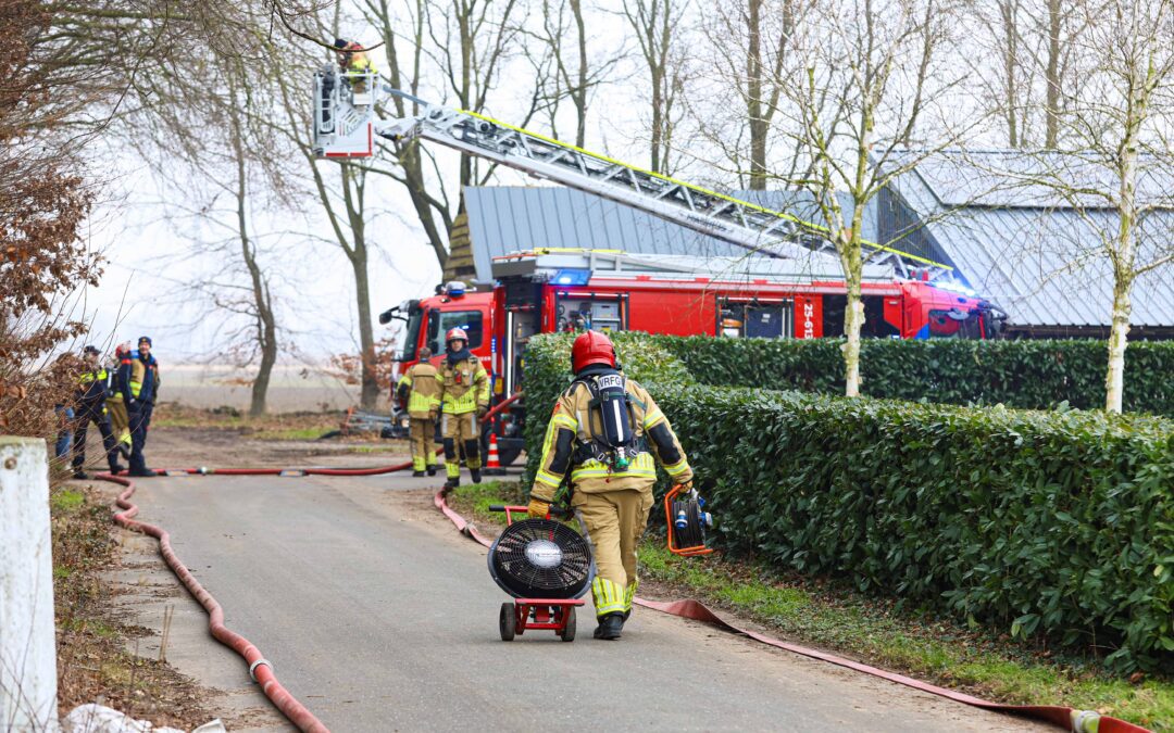 Brand in koeienstal snel geblust