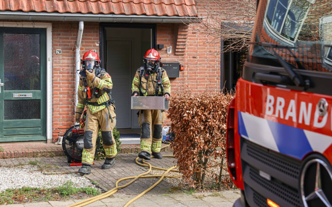 Brandweer rukt uit voor defecte pelletkachel