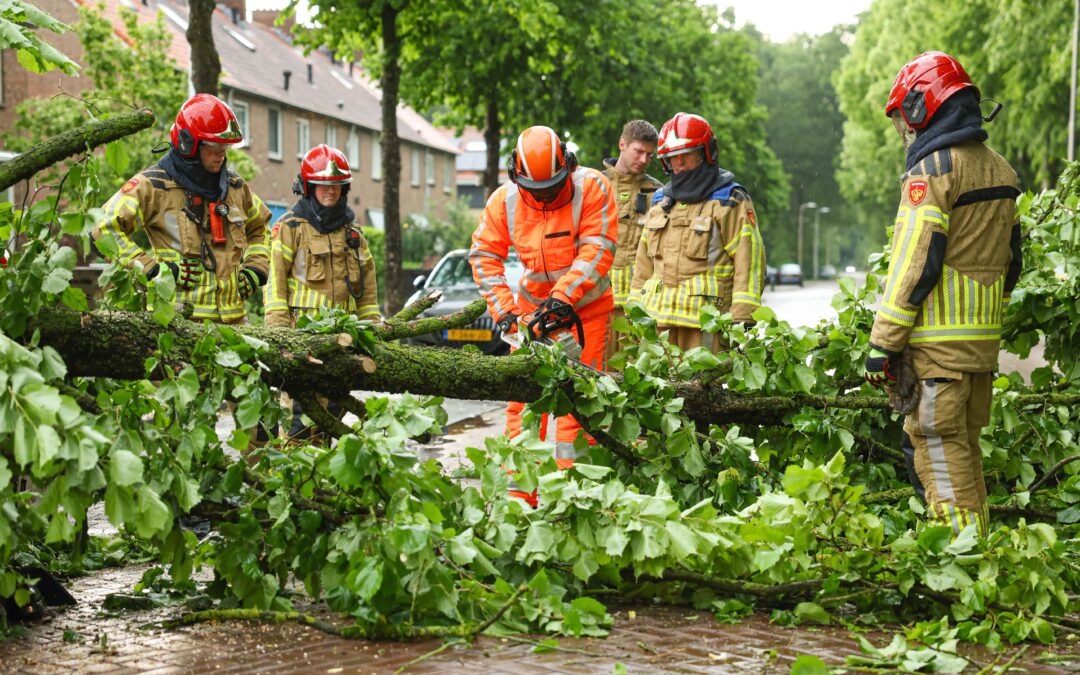 Schades door onweer en windstoten