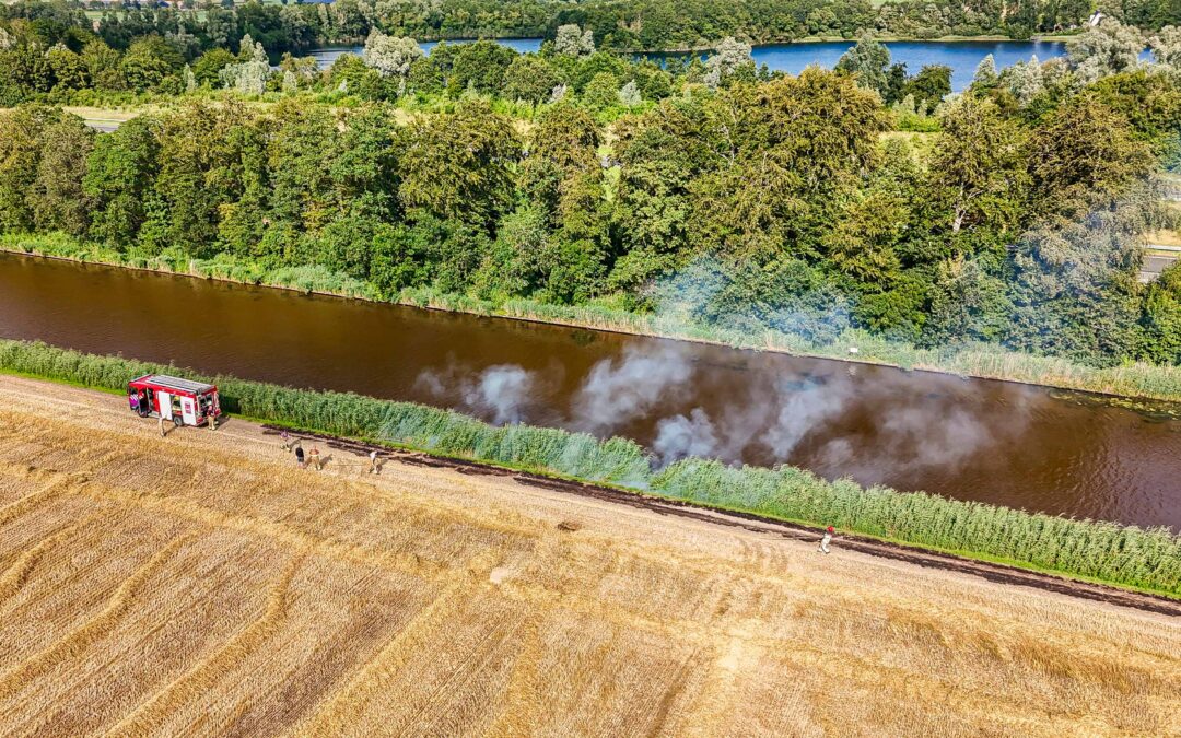 Brandje op akker in de kiem gesmoord